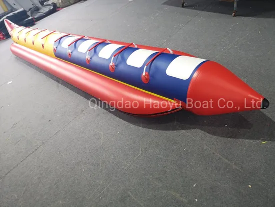 Haoyu Many Color Bnana Boat 10 Persons 8m/26FT Water Recreation PVC/Hypalon/TPU