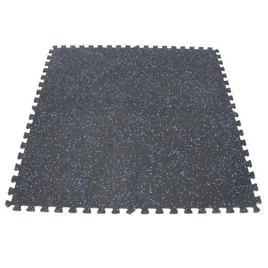 Rubber Mat Fitness Yoga Garage Gym Home Interlocking Tiles Floor Mat Garage Treadmill Mat