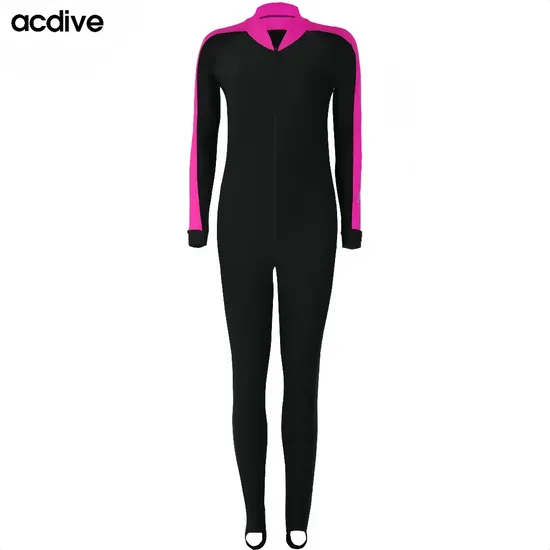 Factory Price Customized Women Full Sleeve Quick Drying Spandex Fabric Anti-UV Water Sports Swimsuit