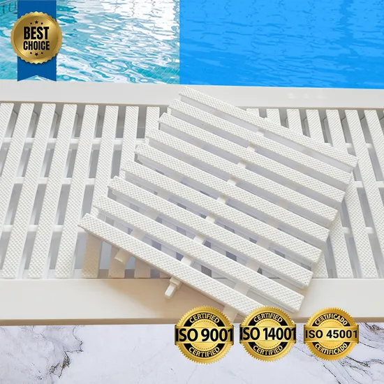 PP Swimming Pool Accessory Overflow Grille Made of PP