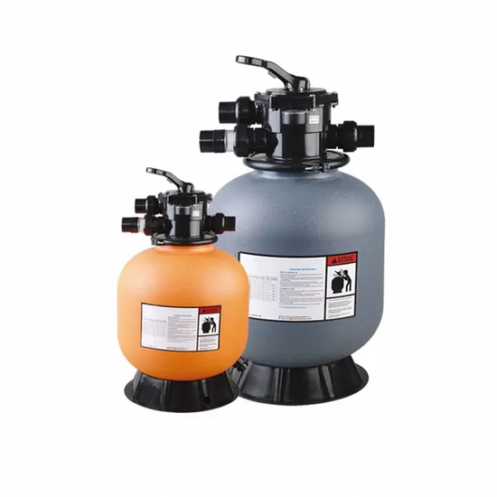 Customized 25′′ PE Plastic Top Mounted Sand Pump Filter for Above Ground Pool, Grey
