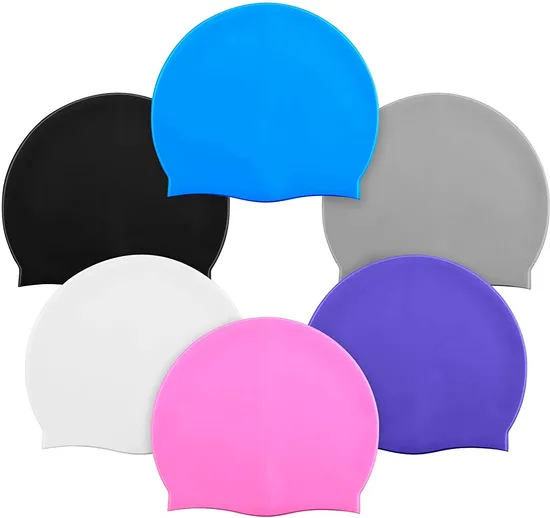 Women Swimming Cap Girl Long Hair Bathing Swimming Caps Hat Men Ice Silk Water Sport Elastic Nylon Turban Hair Protection
