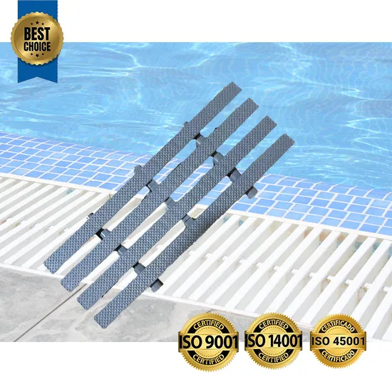 Multiple Interfaces Swimming Pool Anti Slip Overflow Grating Pool Grille OEM ODM