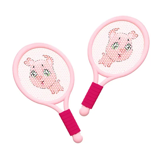Bulk Sale and Custom Tennis Racket Paddel Racket Badminton Racket (pink)