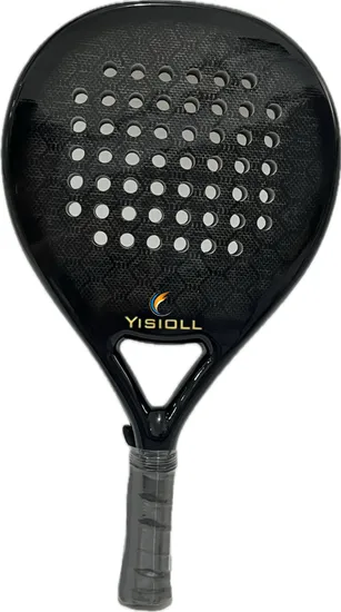 Custom Logo Light Weight High Quality Carbon Composite Frame Surface 18K Padel Racket