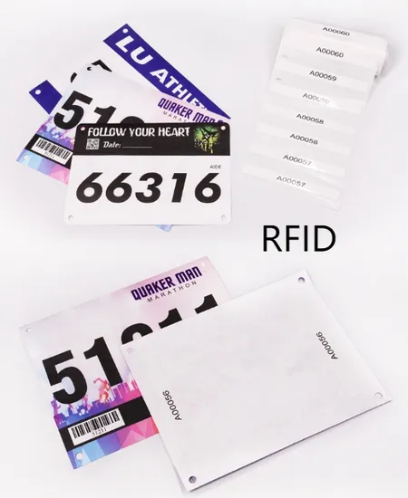 Custom DuPont Paper Marathon Race Digital Athletics Running Color Athlete Digital Number Cloth