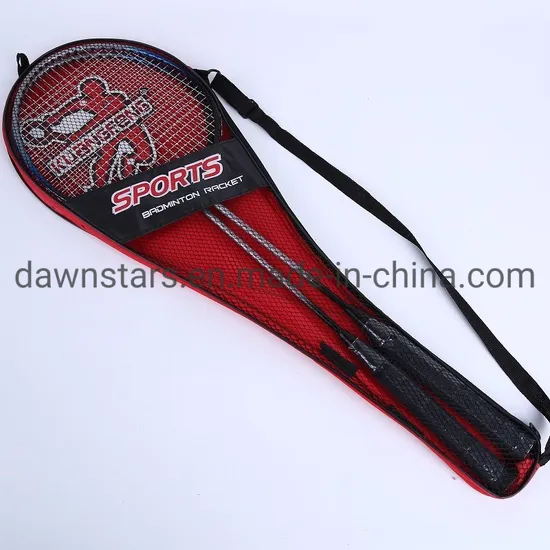 Custom Printing Iron Alloy Badminton Rackets Set with Nice Price