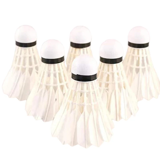 Tournament Grade Goose Feather Shuttlecock with Stable Flight