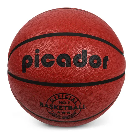 Wholesale Custom High Quality Size 7 Men Rubber PU Composite Leather Inflatable Indoor Training Basketball