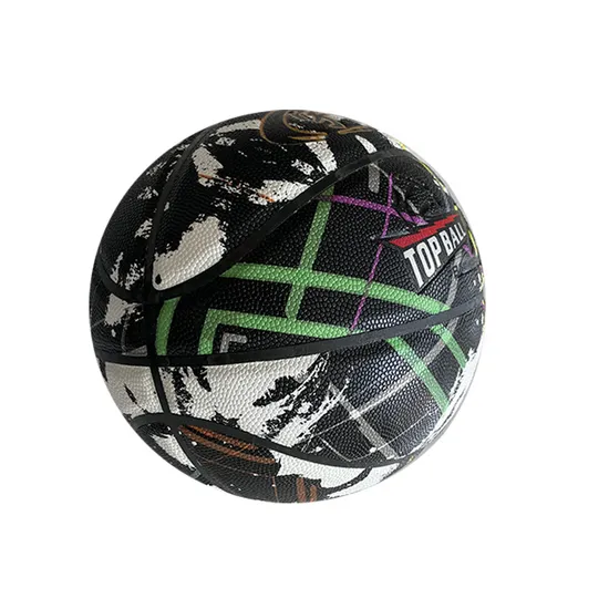 Cool Black and White Splash Basketball #7 PU Basketball