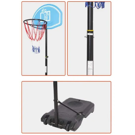 Professional Movable Height Adjustable Portable Basketball Hoops Standing