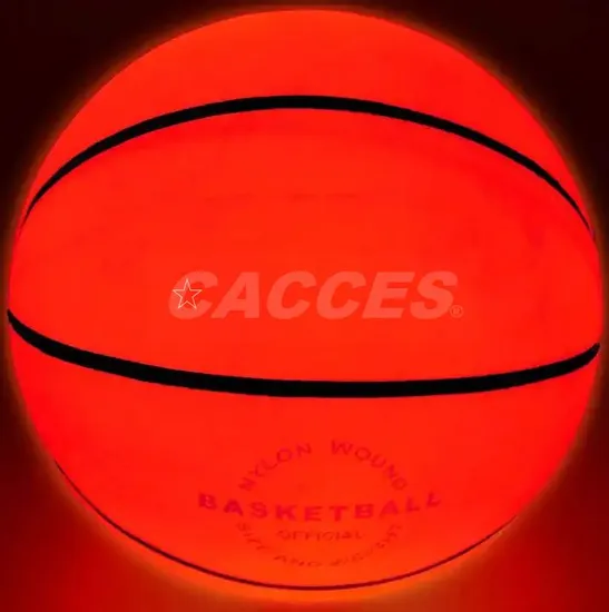 Glow in The Dark Basketball for Teen Boy - Glowing Red Basket Ball, Light up LED Toy for Night Ball Games - Sports Stuff & Gadgets for Kids Age 8 Years Old up
