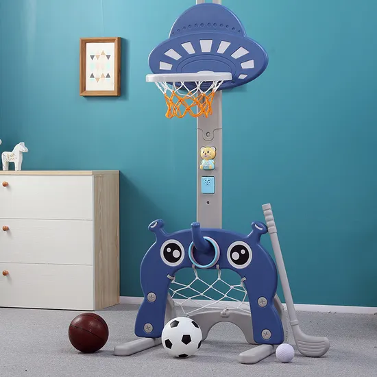 3-in-1 Toddler Soccer Basketball Hoop Sports Activity Center Grow