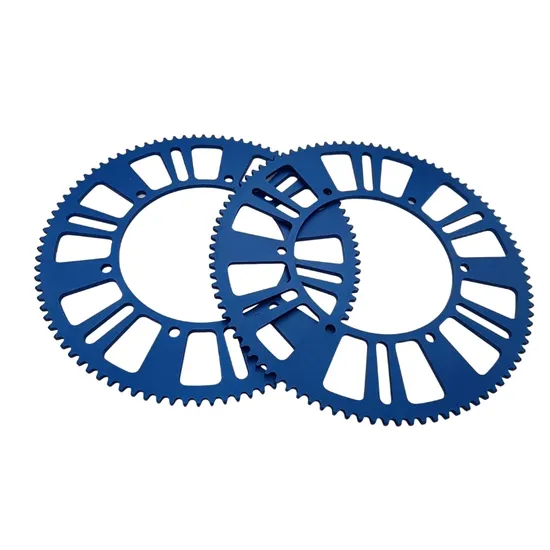 #219 Go Kart Sprocket Aluminum 7075 Normal Anodized 63t-97t Black Anodizing Customized Design Available