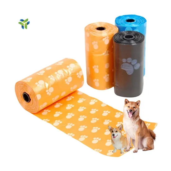 Whole Sale Customized Design Accepted Eco Friendly Biodegradable Compostable Pets Trash Bags Pet Waste Disposal Dog Wast Bag Poop Dog Poop Bag