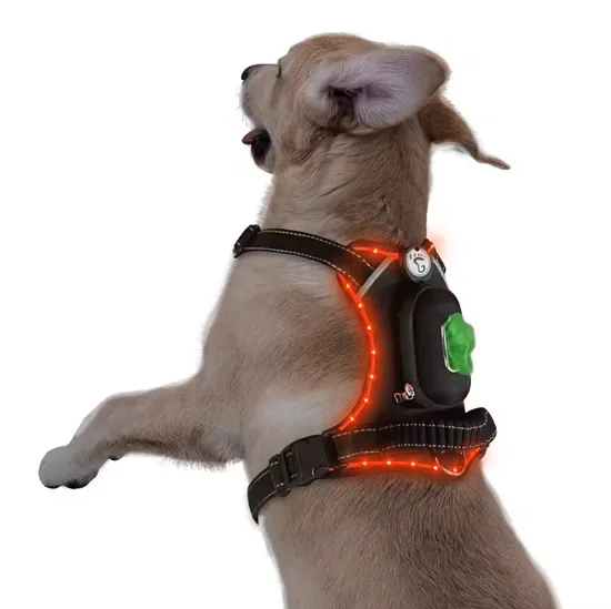 Reflective Luminous Chest Harness for Dogs Light up LED Dog Harness