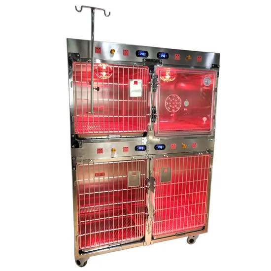Pet Clinic Medical Veterinary Equipment Animal Cage Vet Inpatient Oxygen Chamber Cage