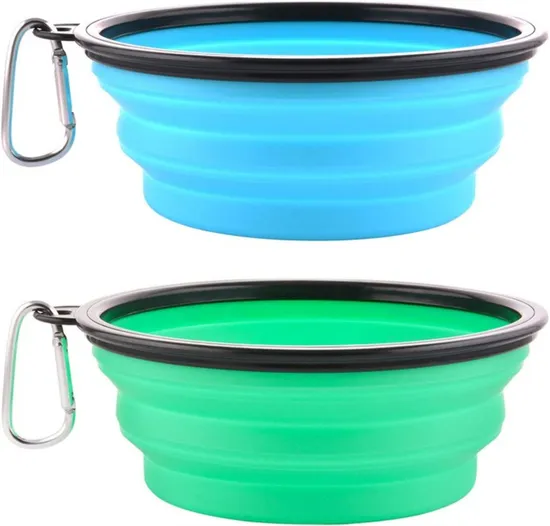 Factory Made Foldable Silicone Pet Bowl for Dog Feeding
