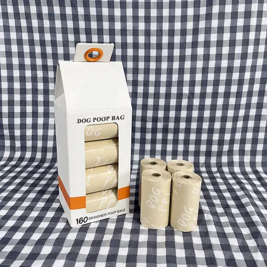 Dispenser Refill Rolls Biodegradable Compostable Cornstarch Disposable Scented Eco Friendly Pet Doggy Waste Poo Bag Dog Poop Bag