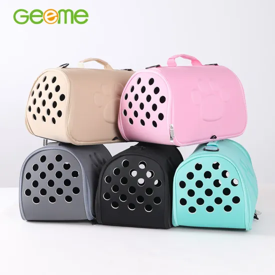 Airline Approved EVA Pet Carrier Collapsible Travel Shoulder Bag for Cats Dogs