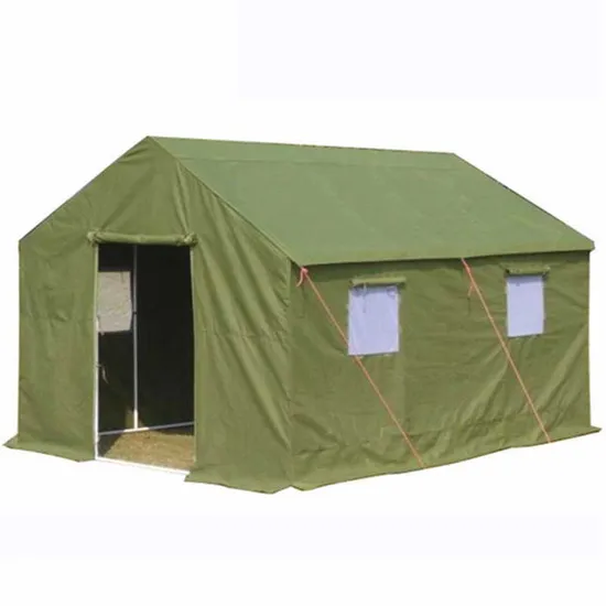 Double Safe Army Canvas Waterproof Camping Windproof Durable 3mx2m Green Outdoor Military Tent for 5 Persons