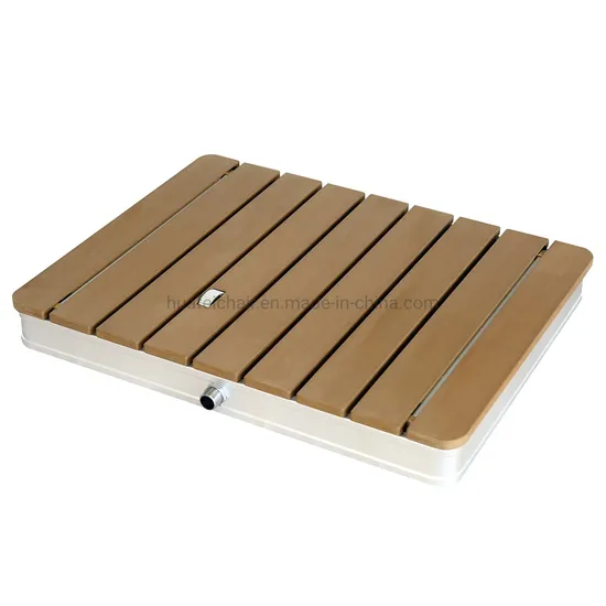 Square WPC Outdoor Shower with Aluminum Frame