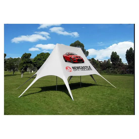 Aluminum Marquee Strech Tent for Event Star Canopy 6X9m Marquee Tent Beach Tent Twin Double Top 12X17m Two Pole Outdoor Event Super Large Spider Shape Star Tent