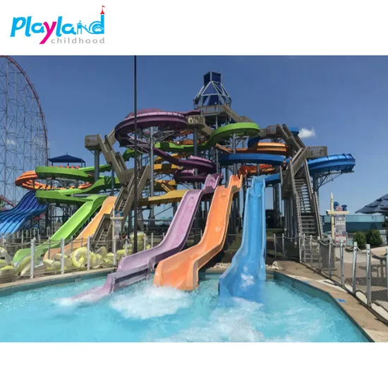 Water Park Equipment Big Pool Slide Water Park Equipment for Sale