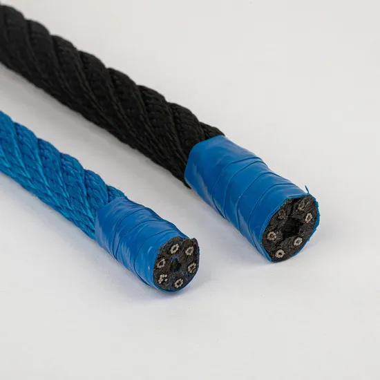 3/4/6 Strand EU Standard Fishing Playground PP PE Nylon Polyester Polypropylene Compound Steel Wire Core Combination Rope