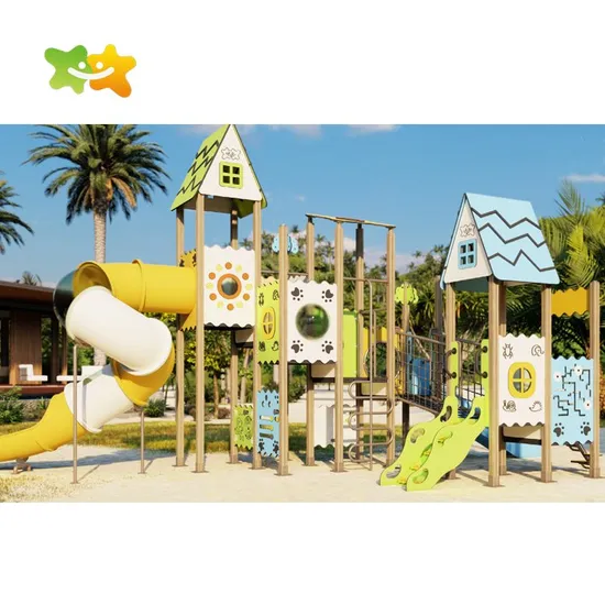 Amusement Park Combination Slides Outdoor Playground for Kids