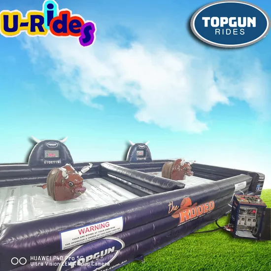 NEW Design Adult Spinning Games Double competion style Mechanical Rodeo Bull For Funny GAME Rental business