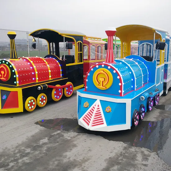 China Kiddie Rides Children Amusement Park Train Ride Electric Trackless Train