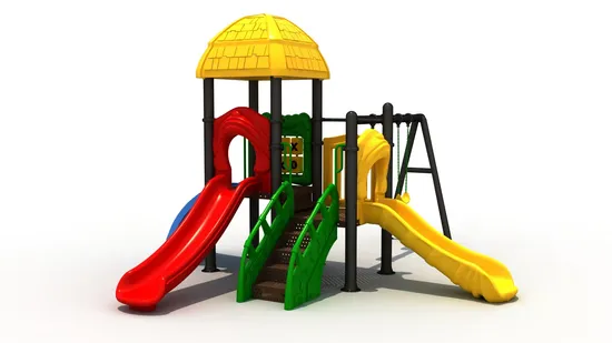 Plastic Slide Straw House Series Kids School Toys Outdoor Playground Handicap Children