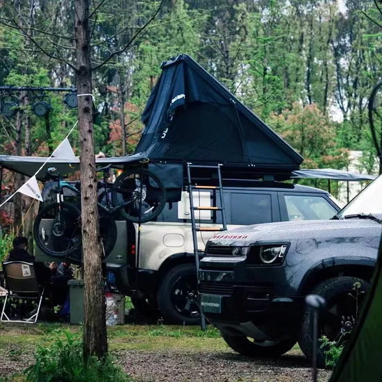 Manufactured 4X4 Outdoor Camping Telescopic Auto Roof Top Tent Waterproof SUV Vehicle Car Sunshade Sleeping Glamping Tent