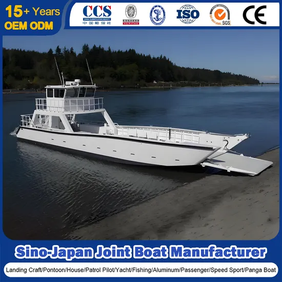 China Landing Craft Manufacturer Aluminum Alu Marine Barge Cabin 5-200 Passenger Cargo Ferry Commercial Work Ambulance Rescue Landing Craft