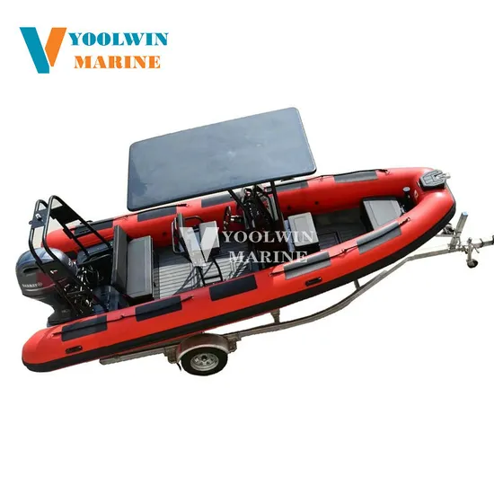 Speed Sport 560 Luxury Sp560 Aluminum PVC Hypalon CE Aluminum Semi-Rigid Hull Inflatable Fishing Outboard Inflatable Rescue Rib Boat with Twin Outboard Engine