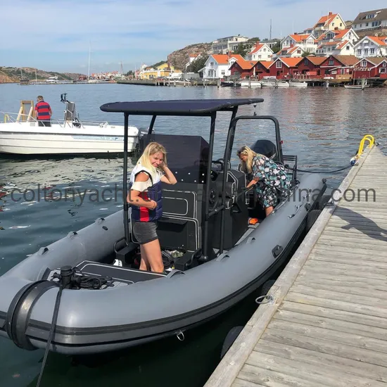 Marine Aluminium Fishing Boat and Semi Rigid Inflatable Rib Boat Rib700