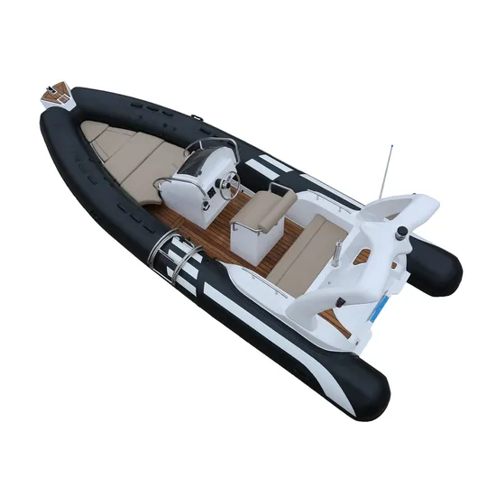CE Certificate Europe New Design 19FT PVC Hypalon Rib Boat 580 Rigid Hull Rigid Inflatable Sport Speed Recreational Rescue Aluminum Fishing Fiberglass Rib Boat