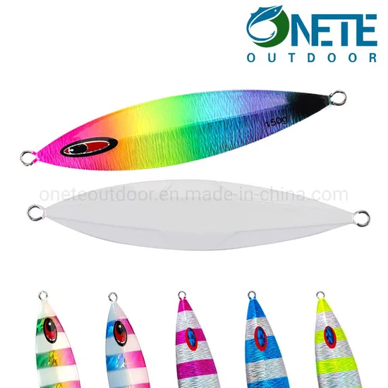 Psjg-011 11cm 120g Slow Flat Vertical Fishing Jig Glow Fishing Jig