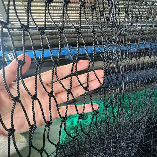 380d PE Knotted Customized Fishing Net Manufacturer