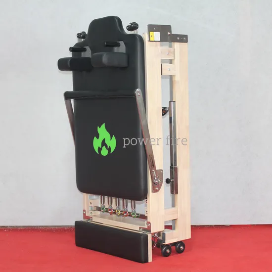 White Maple Foldable Reformer for Space-Efficient Pilates and Yoga