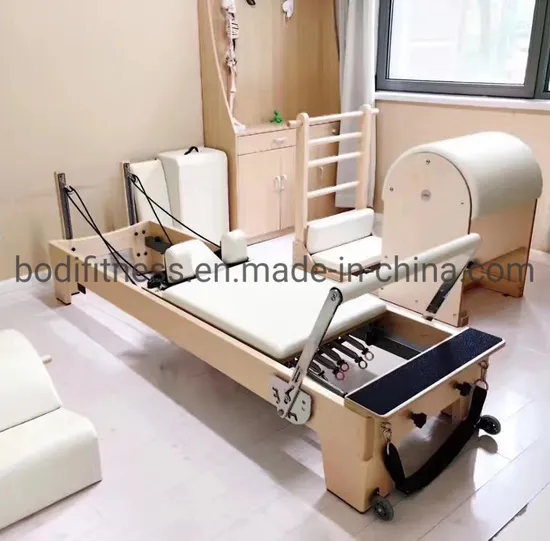 Hot Sale Home Use Gym Equipment Yoga Body Building Portable Wood Pilates Reformer