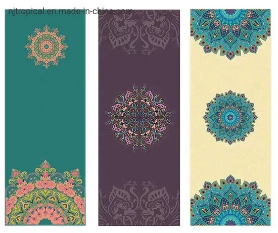 Custom Printing No Slip Yoga Mat Towel Organic Hot Yoga Towel