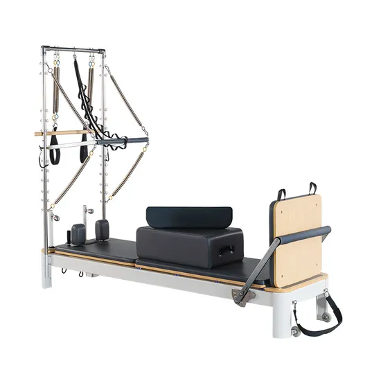 Premium Aluminum Half Trapeze Pilates Reformer with Adjustable Tower