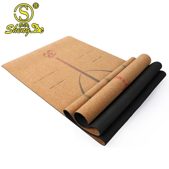 Fitness Sport Gym Eco-Friendly Anti-Slip Cork Natural Rubber Yogamat