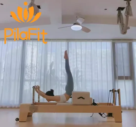 Wholesale Fitness Wooden Foldaway Pilates Reformer Cadillac Gym Metal Commercial Foldable Aluminium Wood Yoga Pilates Bed for Sale