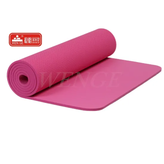 High Quality Non Slip Reasonable Price Single Color Friendly Design TPE Yoga Mat