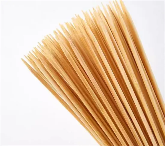 15cm-60cm Eco-Friendly Bamboo Skewer BBQ Sticks with Custom Logo