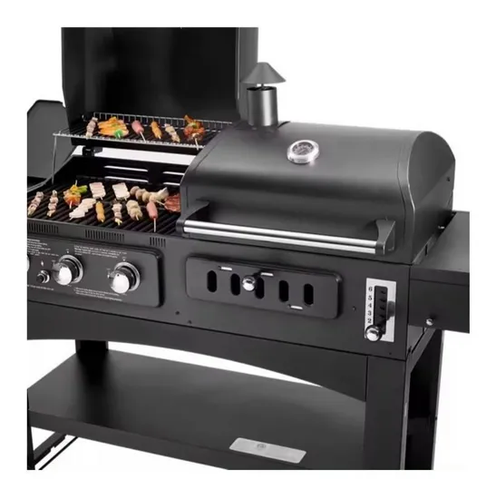 Gas Charcoal Combo Combination Hybrid Gas BBQ Barbecue Grills with Infrared Burner for Outdoor Kitchen Cooking Equipment