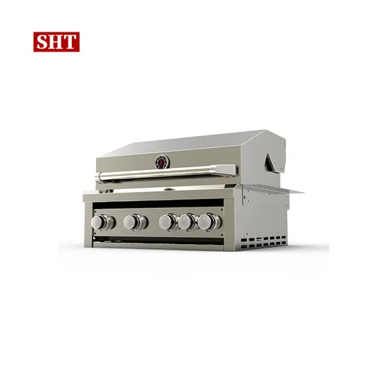 Basic Customization Cheap Stainless Steel Outdoor Barbecue Station Large Area BBQ Built-in Gas Grill